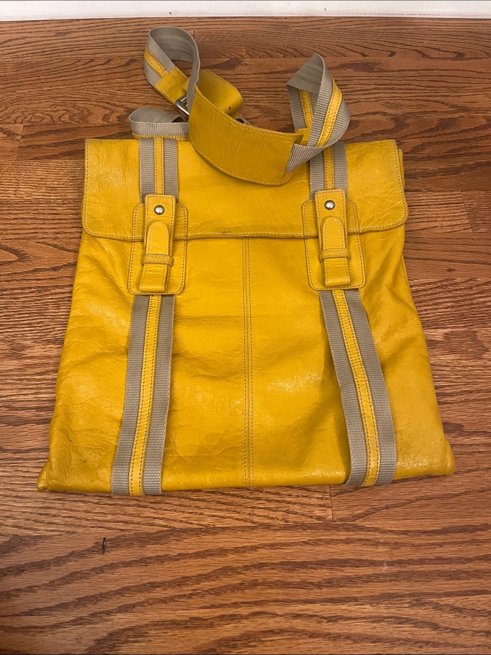 Claudia Firenze genuine leather messenger bag